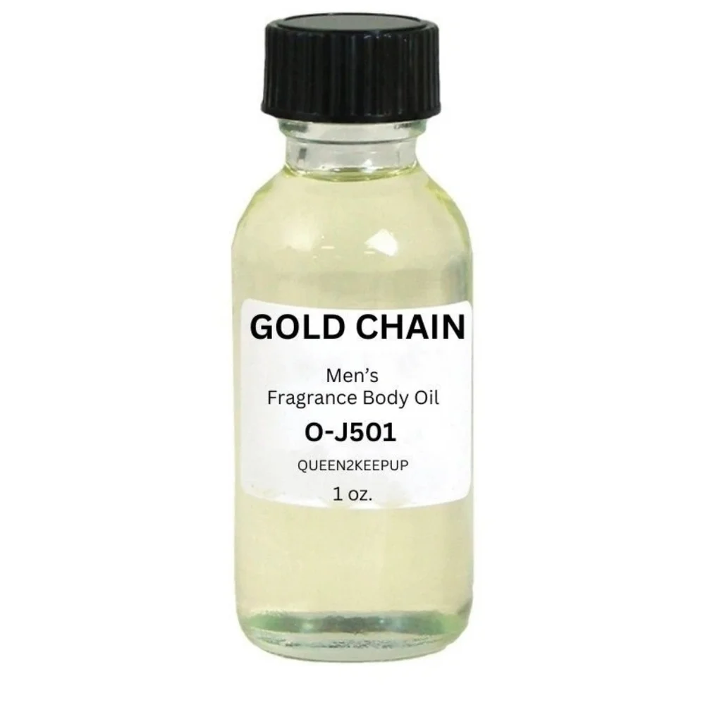 Gold Chain (Men) Body Oil 1 oz Fragrance All Natural Pure Uncut Scent